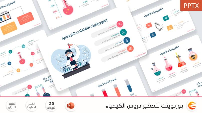 بوربوينت جاهز للتعديل لتحضير دروس الكيمياء